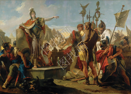 Queen Zenobia Addressing Her Soldiers